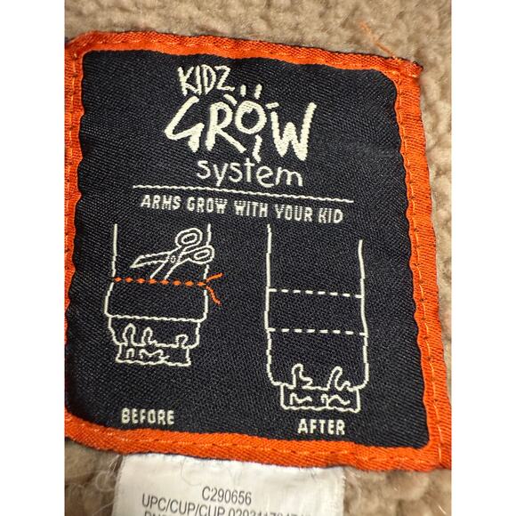 Walls Jacket Youth SMALL Navy Hooded Tough Wear Kidz Grow System Workwear Coat - Picture 12 of 15